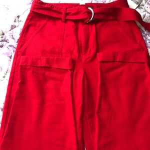 High-rise ankle pants (cargo jeans )